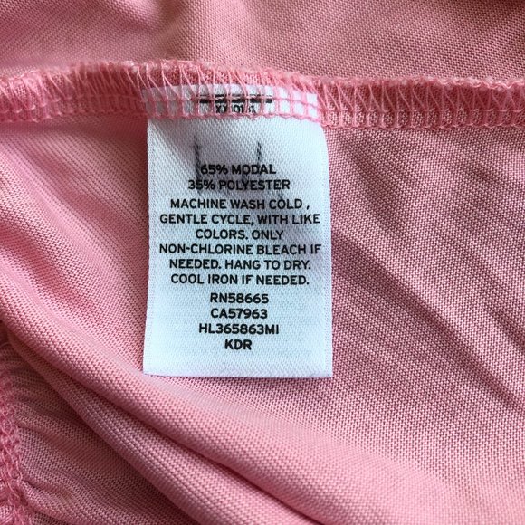 Chelsea28 Pink Ruffle Hem Tunic Top Size Small - Picture 7 of 10